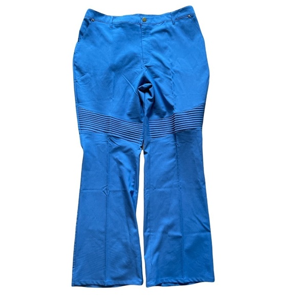 Rant Ceil Blue Medical Scrub Pants with Moto design. Size Medium - Picture 1 of 10